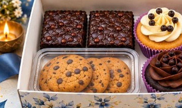 Starter Box with brownies, cupcakes and cookies