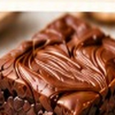 Nutella brownie with swirled hazelnut spread