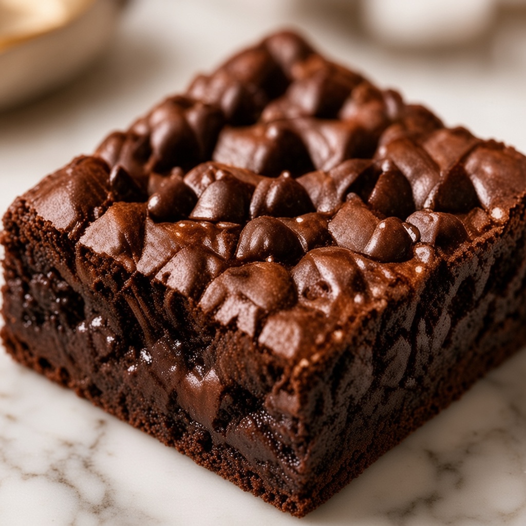 Fudgy chocolate brownie